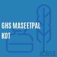 Ghs Maseetpal Kot Secondary School Logo