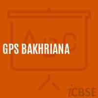 Gps Bakhriana Primary School Logo