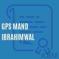 Gps Mand Ibrahimwal Primary School Logo