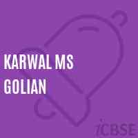 Karwal Ms Golian Secondary School Logo