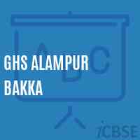 Ghs Alampur Bakka Secondary School Logo