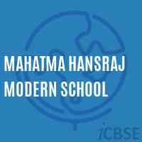 Mahatma Hansraj Modern School Logo