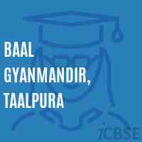 Baal Gyanmandir, Taalpura Middle School Logo