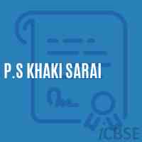 P.S Khaki Sarai Primary School Logo