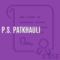 P.S. Patkhauli Primary School Logo
