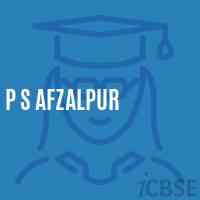P S Afzalpur Primary School Logo
