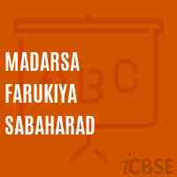 Madarsa Farukiya Sabaharad Primary School Logo