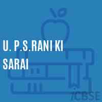 U. P.S.Rani Ki Sarai Middle School Logo