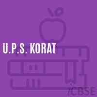 U.P.S. Korat Middle School Logo