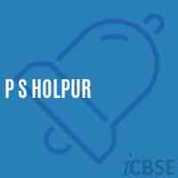 P S Holpur Primary School Logo