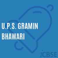 U.P.S. Gramin Bhawari Middle School Logo