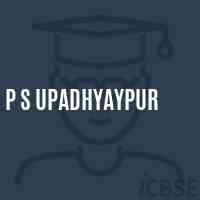 P S Upadhyaypur Primary School Logo