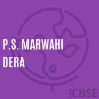 P.S. Marwahi Dera Primary School Logo