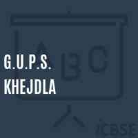 G.U.P.S. Khejdla Middle School Logo