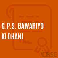 G.P.S. Bawariyo Ki Dhani Primary School Logo