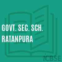 Govt. Sec. Sch. Ratanpura Secondary School Logo