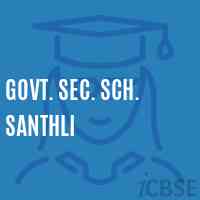 Govt. Sec. Sch. Santhli Secondary School Logo