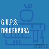 G.U.P.S. Dhulehpura Middle School Logo