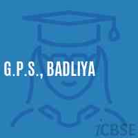 G.P.S., Badliya Primary School Logo