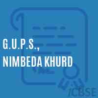 G.U.P.S., Nimbeda Khurd Middle School Logo