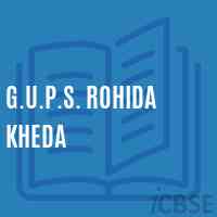 G.U.P.S. Rohida Kheda Middle School Logo