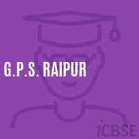 G.P.S. Raipur Primary School Logo