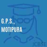 G.P.S., Motipura Primary School Logo