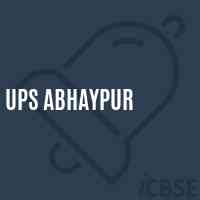 Ups Abhaypur Middle School Logo