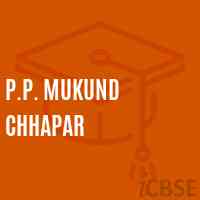 P.P. Mukund Chhapar Primary School Logo