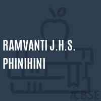 Ramvanti J.H.S. Phinihini Secondary School Logo