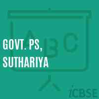 Govt. Ps, Suthariya Primary School Logo