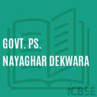 Govt. Ps. Nayaghar Dekwara Primary School Logo