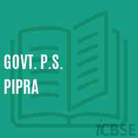 Govt. P.S. Pipra Primary School Logo
