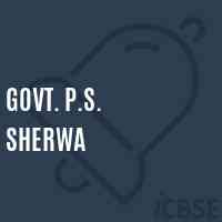 Govt. P.S. Sherwa Primary School Logo