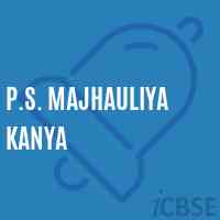 P.S. Majhauliya Kanya Primary School Logo