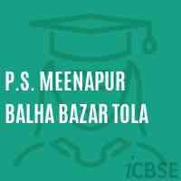 P.S. Meenapur Balha Bazar Tola Primary School Logo