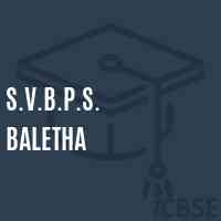 S.V.B.P.S. Baletha Primary School Logo
