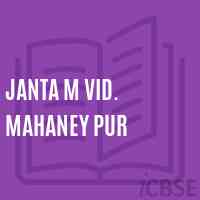 Janta M Vid. Mahaney Pur School Logo