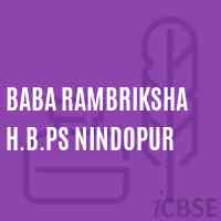 Baba Rambriksha H.B.Ps Nindopur Primary School Logo