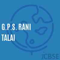 G.P.S. Rani Talai Primary School Logo