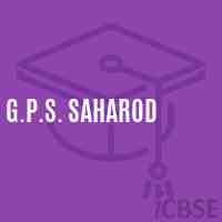G.P.S. Saharod Primary School Logo