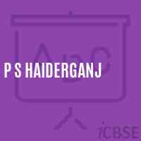 P S Haiderganj Primary School Logo