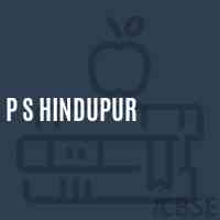 P S Hindupur Primary School Logo