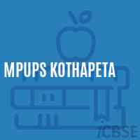 Mpups Kothapeta Middle School Logo