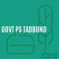 Govt Ps Tadbund Primary School Logo