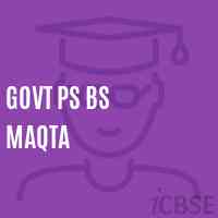 Govt Ps Bs Maqta Primary School Logo