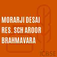 Morarji Desai Res. Sch Aroor Brahmavara Secondary School Logo