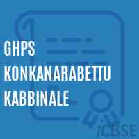 Ghps Konkanarabettu Kabbinale Middle School Logo