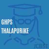Ghps Thalapurike Middle School Logo