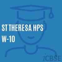 St Theresa Hps W-10 Middle School Logo